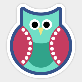 Cute Owl (Version One) Sticker